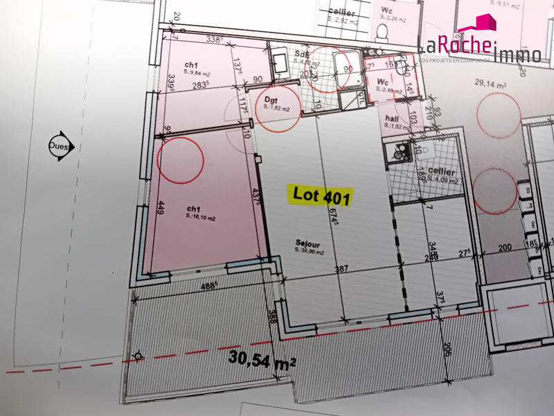 Appartement - 77 m² - 3 pièces