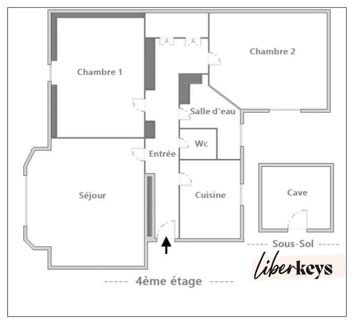 Appartement - 66 m² - 3 pièces