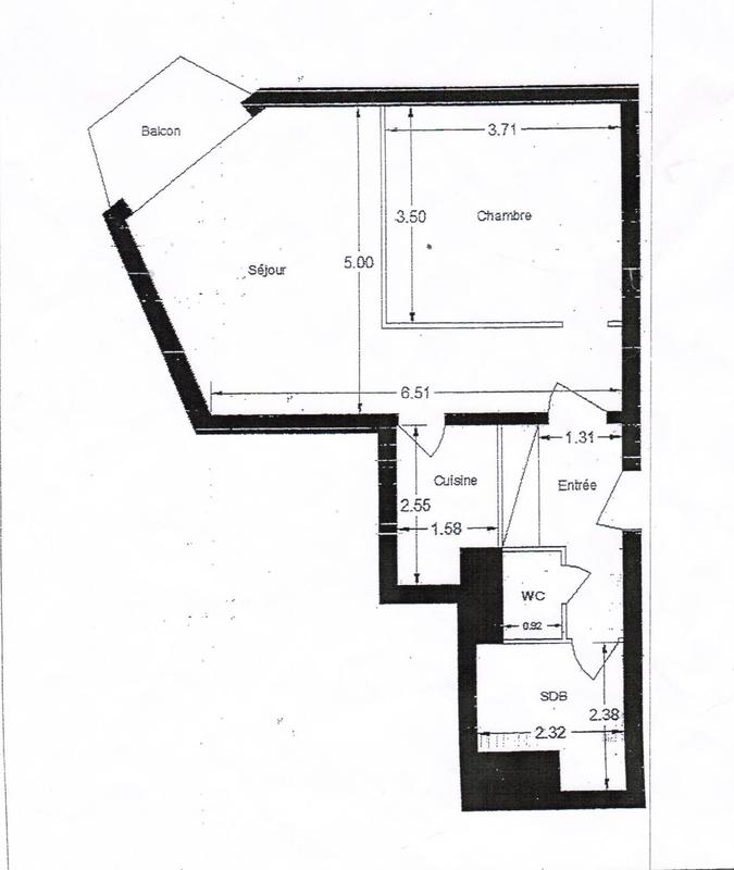 Appartement - 49 m² - 2 pièces