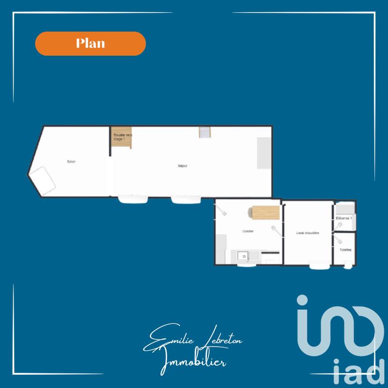 Maison de ville - 106 m² - 6 pièces