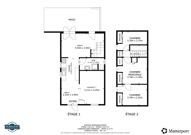 Maison traditionnelle - 66 m² - 5 pièces
