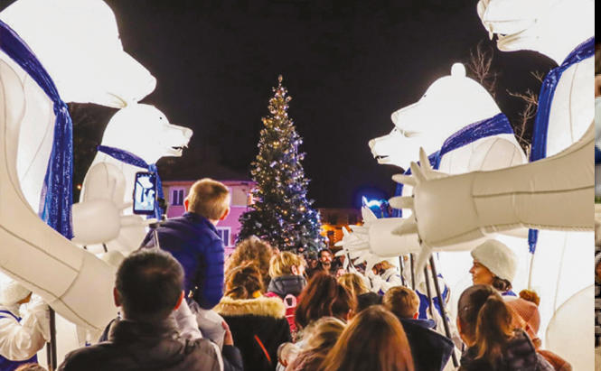 Parade lumineuse « le montreur d’ours »