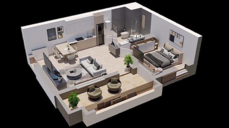 Appartement - 51 m² - 2 pièces