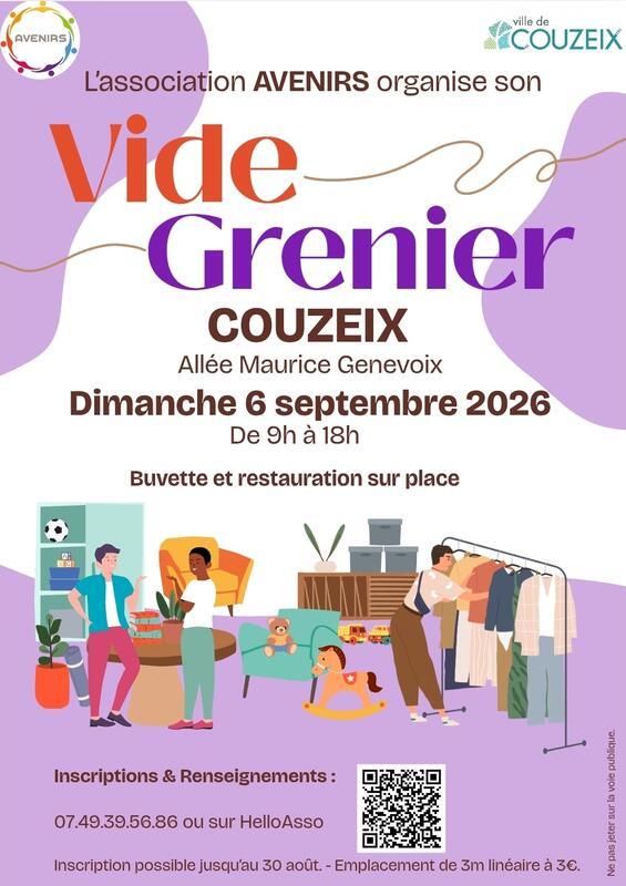 Vide grenier annuel de l'association avenirs