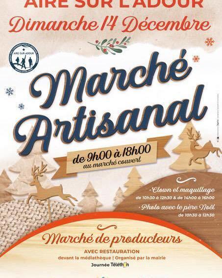 Marché de Noël artisanal et journée Téléthon