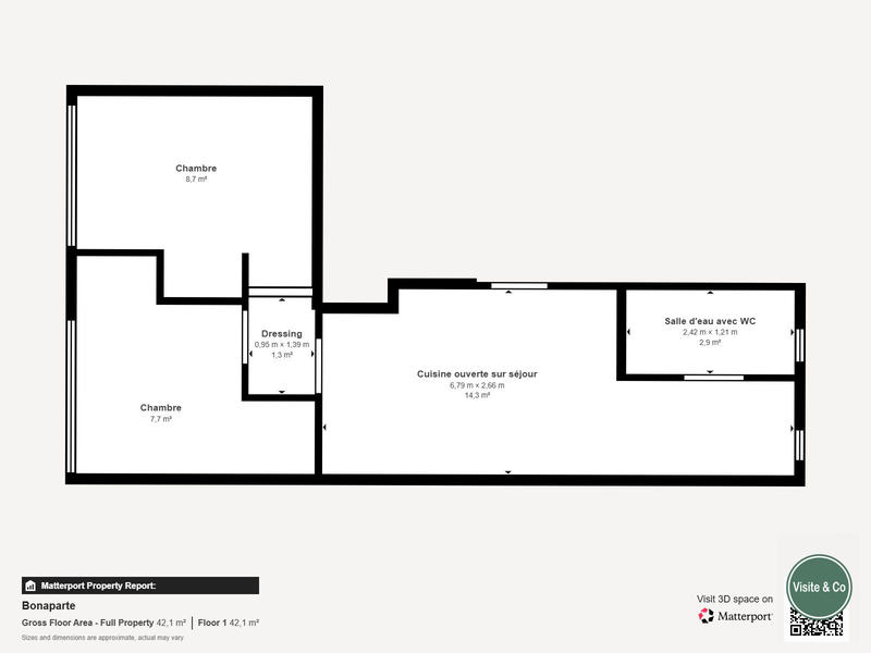 Appartement - 35 m² - 3 pièces
