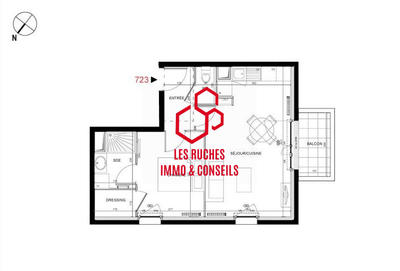 Appartement - 41 m² - 2 pièces