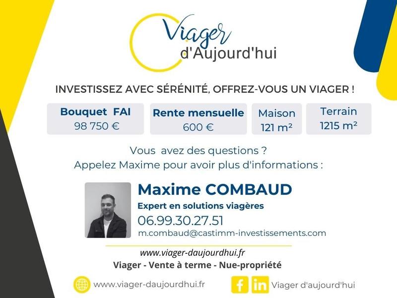 Viager - Maison - 121 m² - 5 pièces