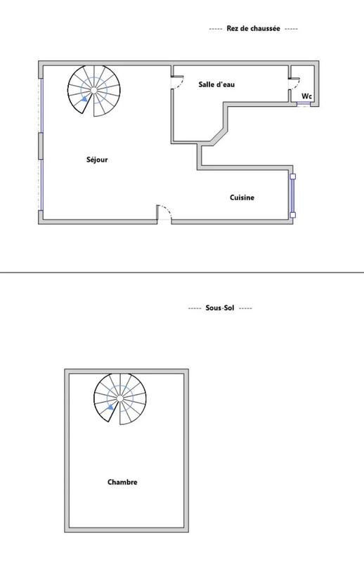 Duplex - 35 m² - 2 pièces