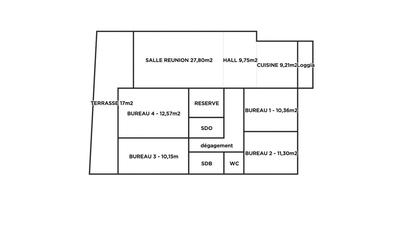 Bureau - 108 m² - 5 pièces