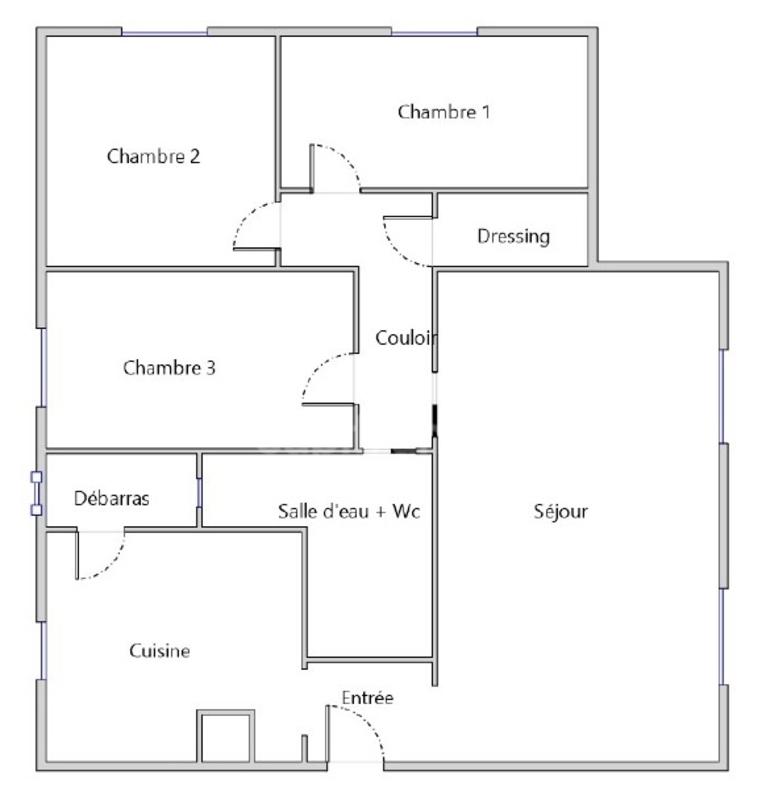 Appartement - 72 m² - 4 pièces