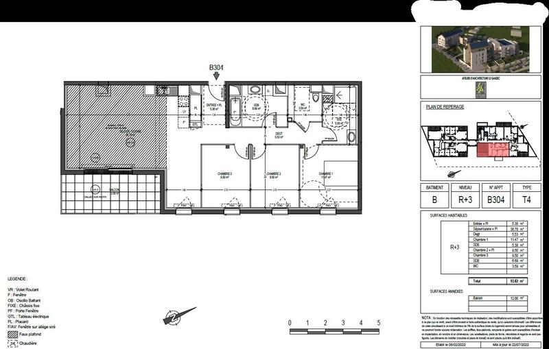 Appartement - 94 m² - 4 pièces