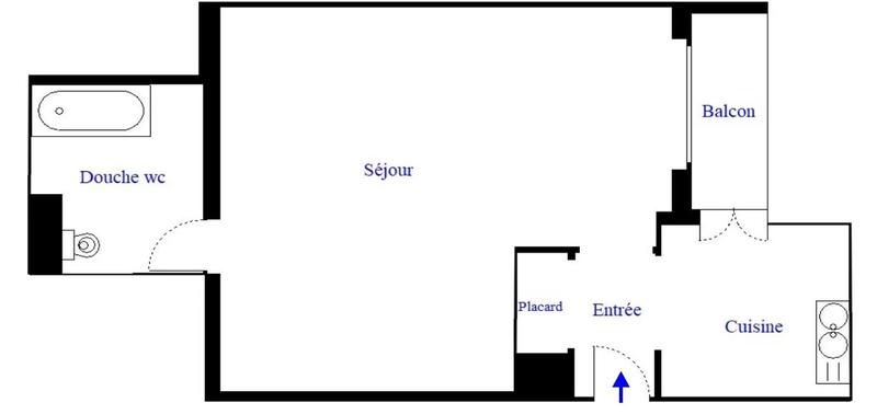 Appartement - 35 m² - 2 pièces