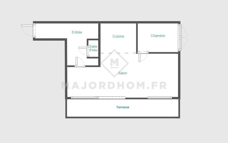 Appartement - 46 m² - 2 pièces