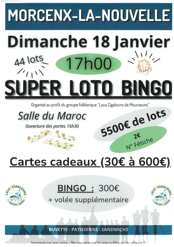 Super Loto Bingo - Lous Cigalouns