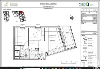 Appartement - 57 m² - 3 pièces