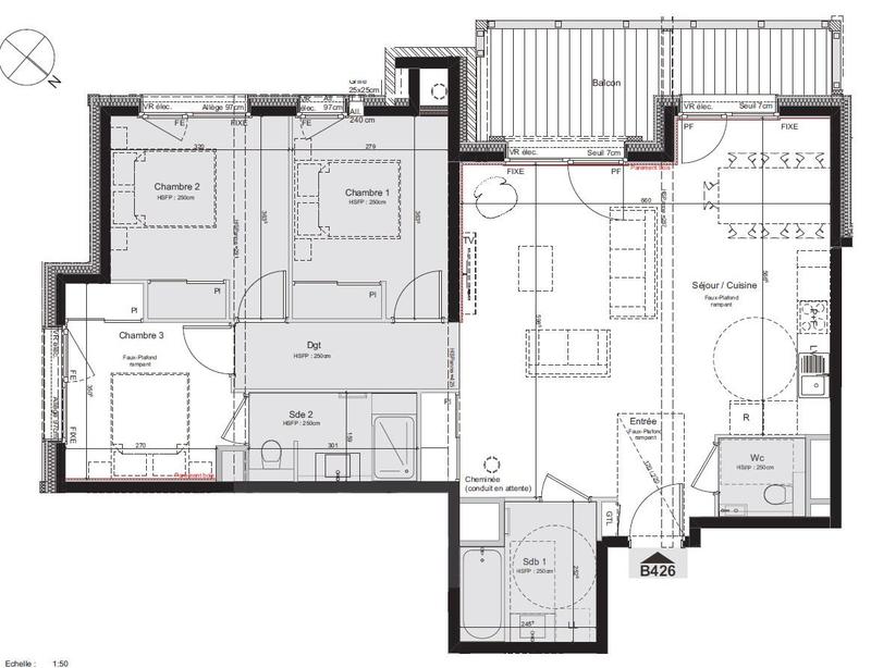 Appartement - 90 m² - 4 pièces