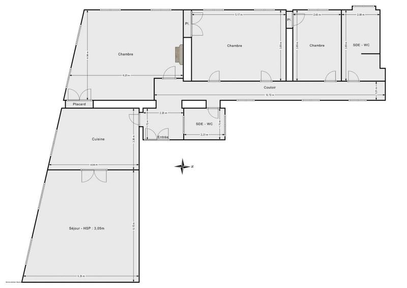 Appartement - 142 m² - 5 pièces