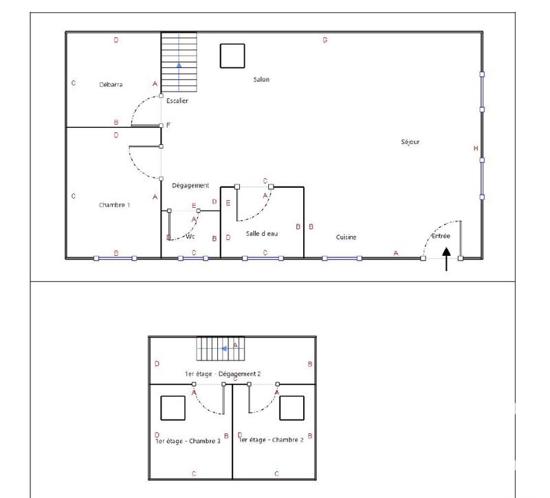 Maison - 86 m² - 4 pièces