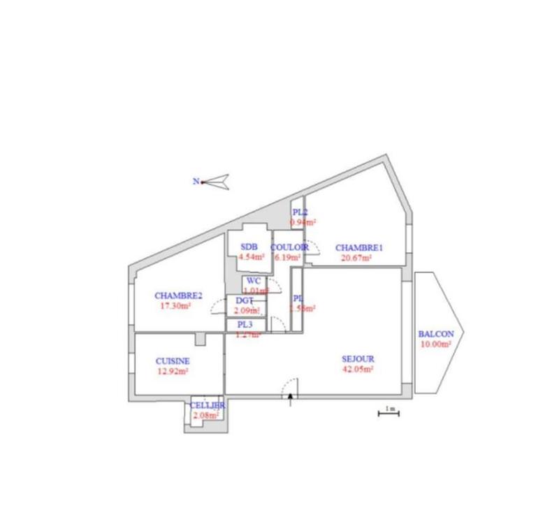 Appartement - 112 m² - 3 pièces