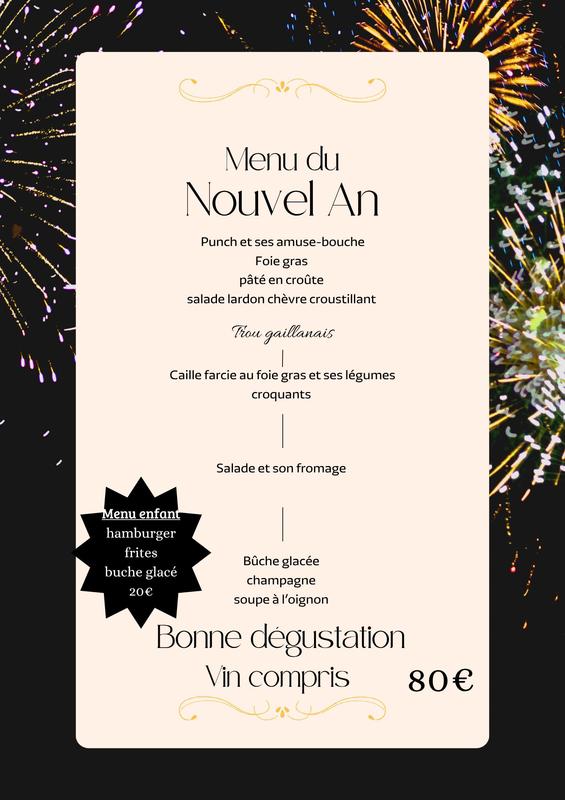 Réveillon de la Saint-Sylvestre à Gaillan