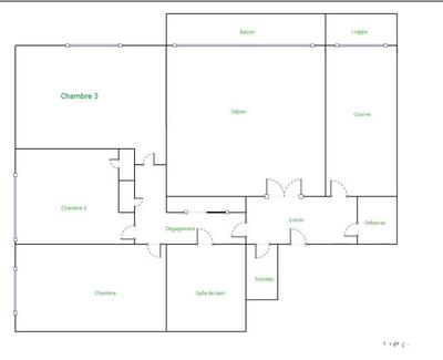 Chambre - 10 m² - 1 pièce