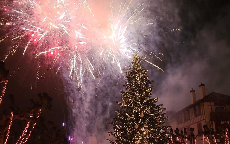 Feu d'artifice de Noël