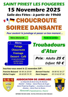 Choucroute - Soirée dansante