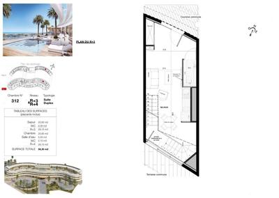 Appartement - 56 m² - 2 pièces