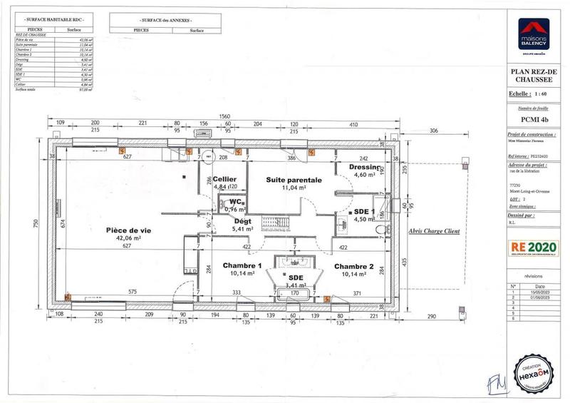 Maison - 97 m² - 4 pièces