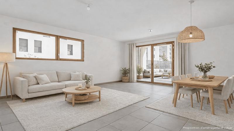 Appartement - 59 m² - 3 pièces