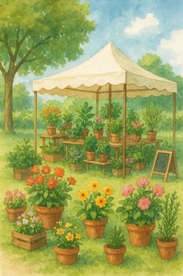 Marché aux plantes