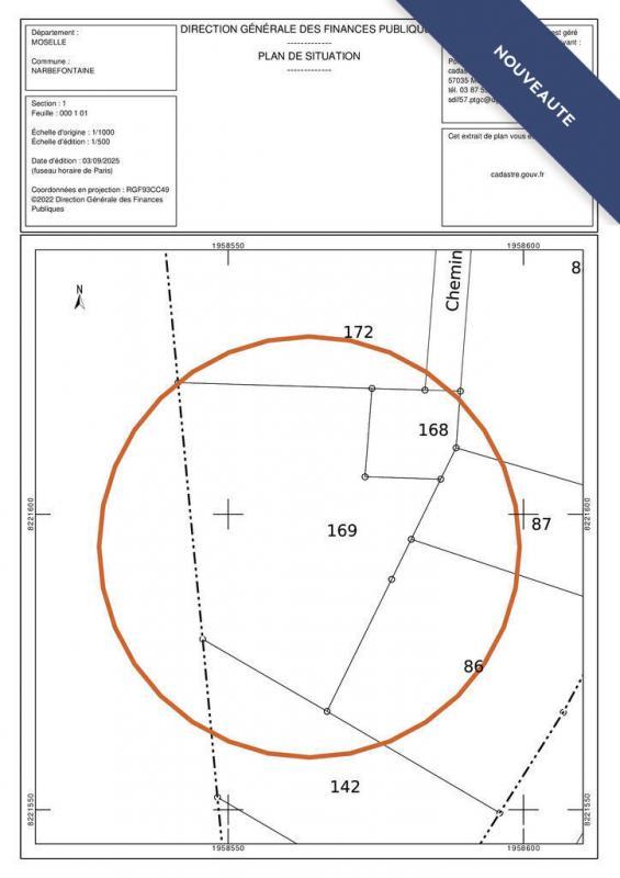Terrain constructible - 1 610 m²