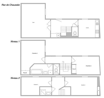 Maison de ville - 87 m² - 5 pièces