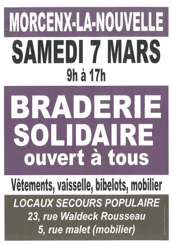 Braderie Solidaire du Secours Populaire