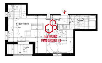 Appartement - 47 m² - 2 pièces