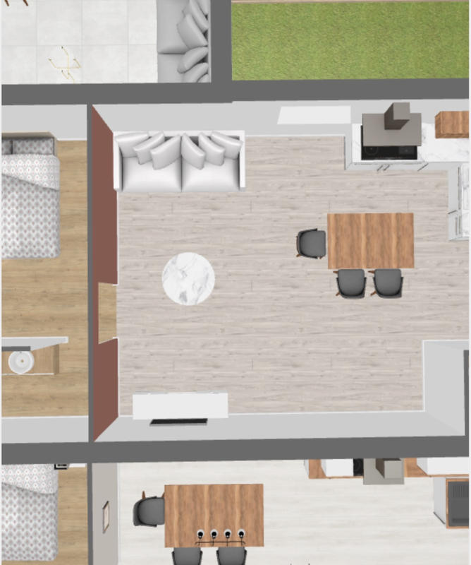 Appartement - 50 m² - 2 pièces