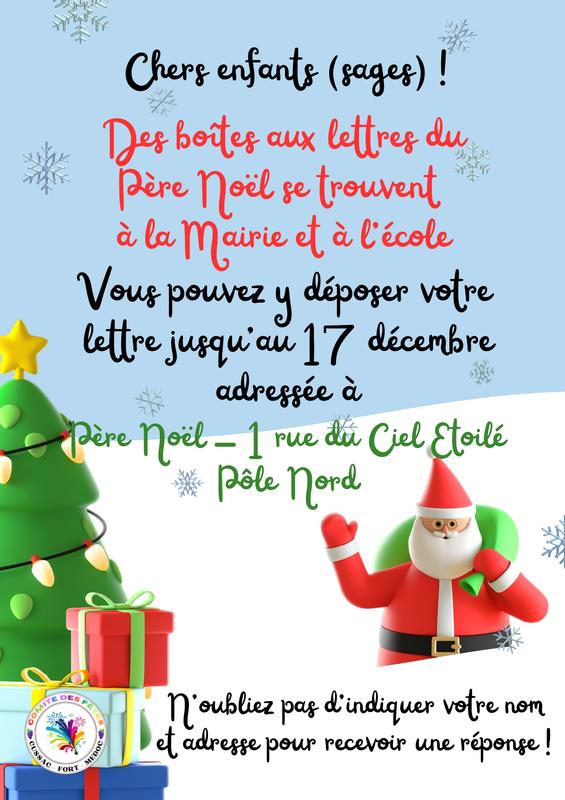 La Boître aux lettres du Père Noël à Cussac