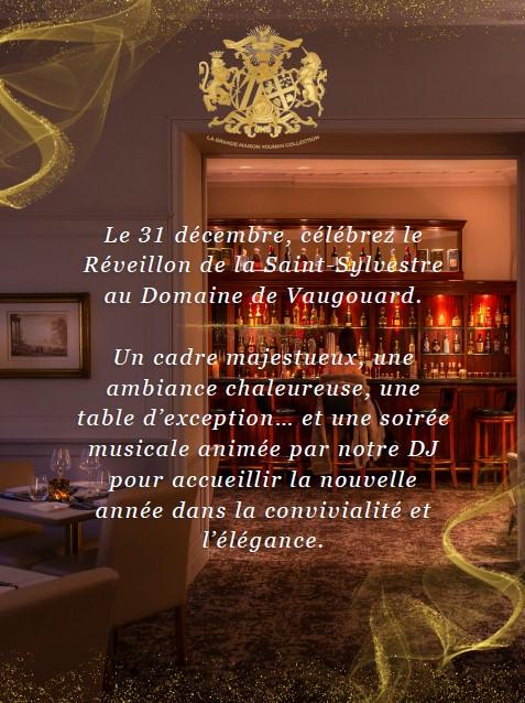 Menu St Sylvestre - Domaine de Vaugouard