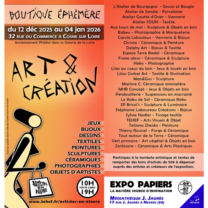 Boutique éphémère Art &amp; Création