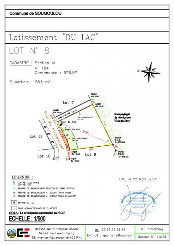 Terrain constructible - 487 m²