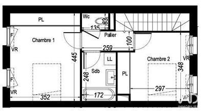 Maison - 71 m² - 3 pièces