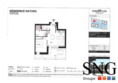 Appartement - 45 m² - 2 pièces