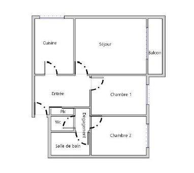 Appartement - 67 m² - 3 pièces