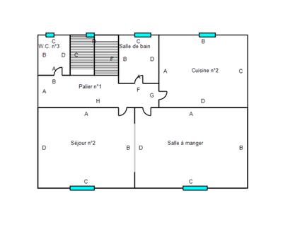 Maison de ville - 160 m² - 7 pièces