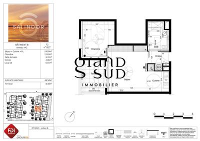 Appartement - 46 m² - 2 pièces