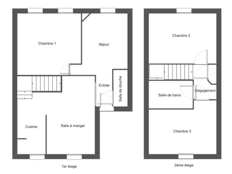 Duplex - 71 m² - 5 pièces