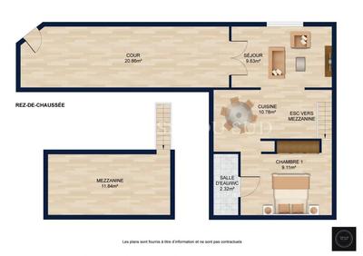 Maison - 45 m² - 3 pièces