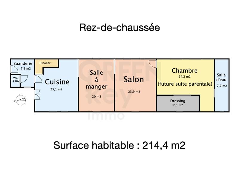 Maison - 214 m² - 7 pièces