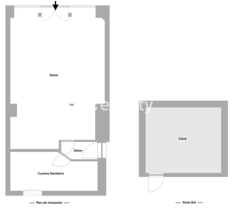 Bureau - 41 m² - 2 pièces